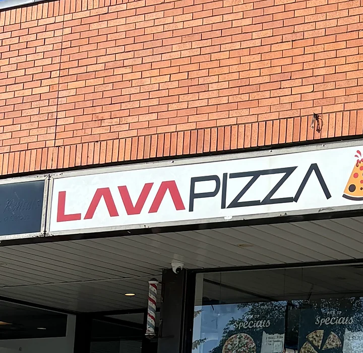 Lava Pizza storefront at 550 Fennell Ave E